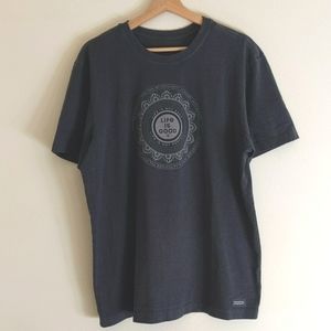 Men's large Life Is Good Mandala T-shirt